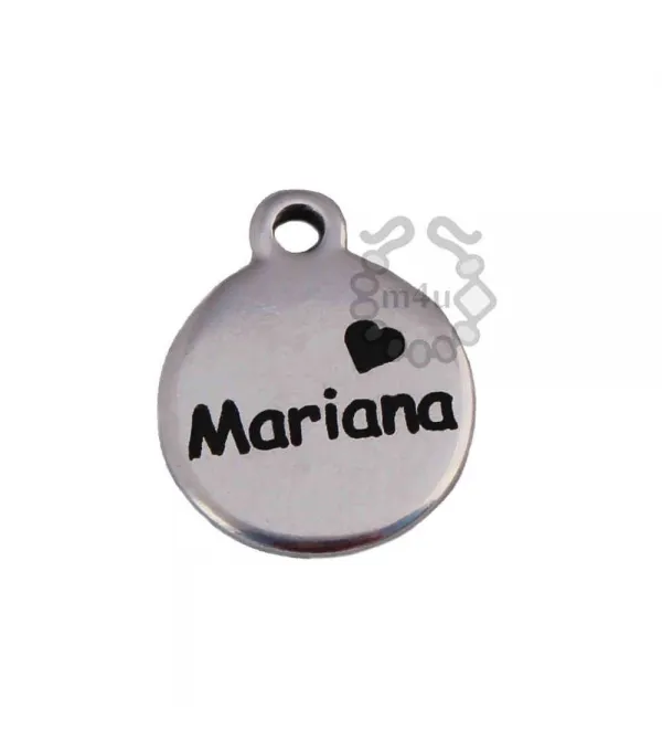 Pendente Zamak 13mm c/ Gravação Nome | Início
