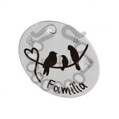 Pendente Inox 20mm c/ Gravação 'Familia' | Início