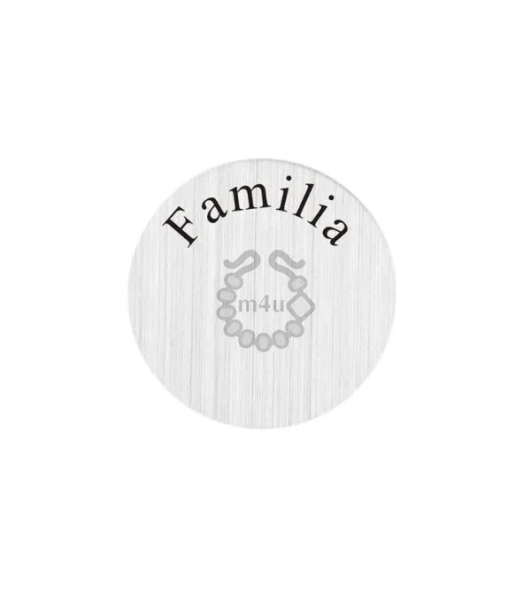 Chapa Aço Inox 22mm com Gravação - Familia | Início