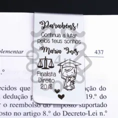 Marcador de Livros em Aço Inoxidável c/ Gravação Finalista | Início