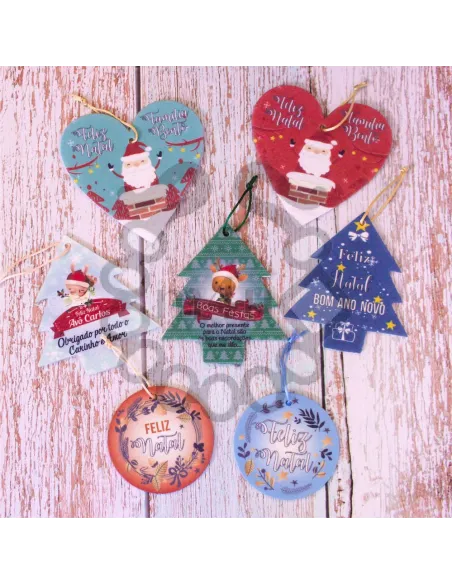 Ornamento Natal Low Cost com impressão Personalizável | Natal