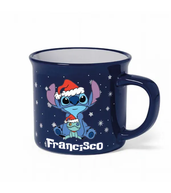 Caneca de cerâmica Natal Stitch | Natal