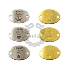 Conector Zamak Keep Calm 29x20mm | Início