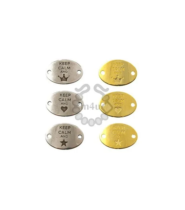 Conector Zamak Keep Calm 29x20mm | Início