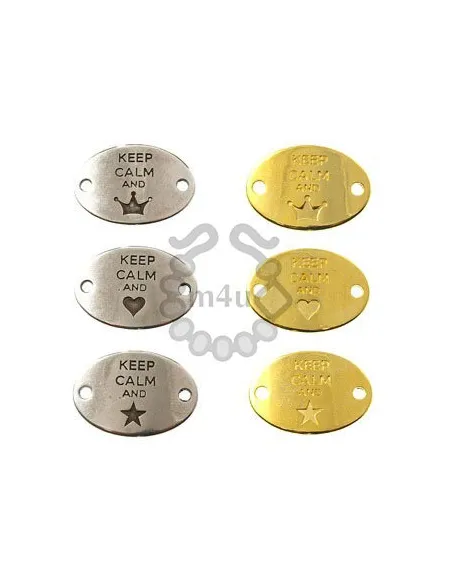 Conector Zamak Keep Calm 29x20mm | Início
