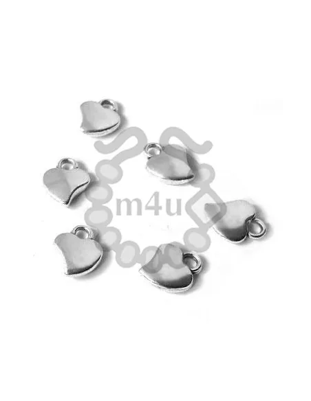 Pendente Coração pequeno 8x7mm - Prata / Ouro | Início
