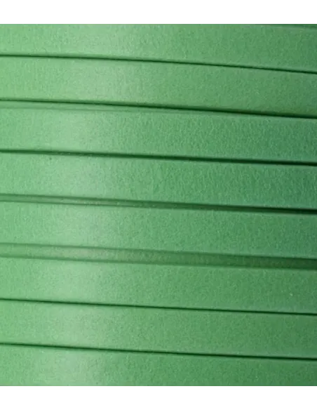 Cabedal plano de 5mm - VERDE CLARO | Fios, Cordões e Cabedais