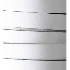 Cabedal plano de 10mm - BRANCO | Fios, Cordões e Cabedais