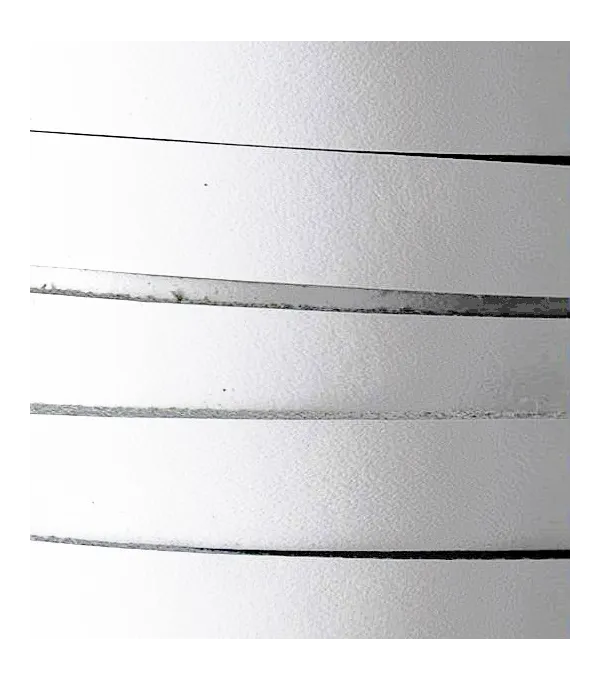 Cabedal plano de 10mm - BRANCO | Fios, Cordões e Cabedais