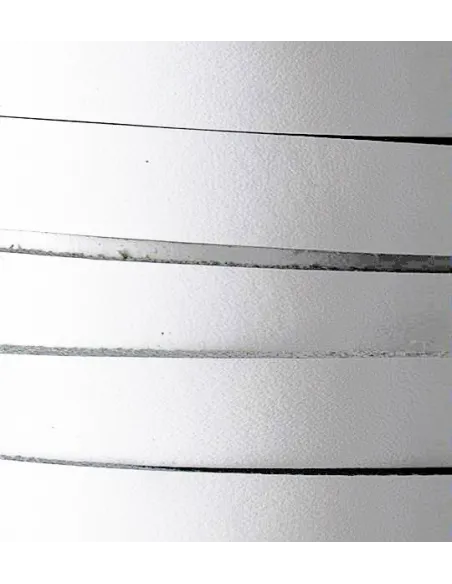 Cabedal plano de 10mm - BRANCO | Fios, Cordões e Cabedais