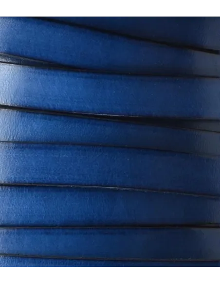 Cabedal plano de 10mm - AZUL | Fios, Cordões e Cabedais