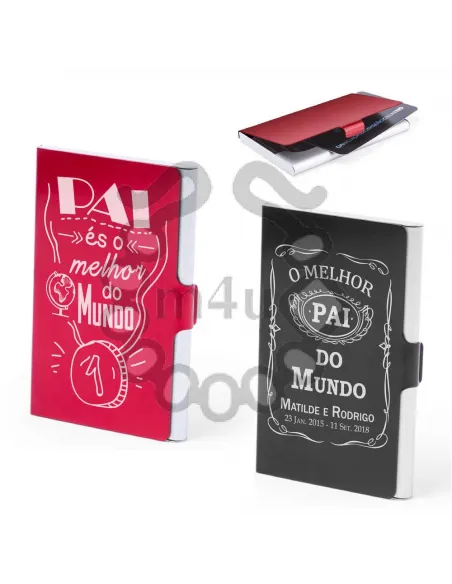 Porta-Cartões em Alumínio Personalizável - Ideal para Revenda | Utilitários / Decoração